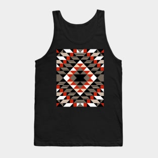 Native Tribal Red Pattern Tank Top